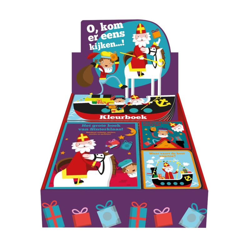 Sint display 1 x 10 en  3 x 5 exemplaren
