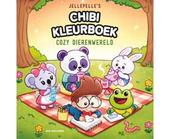 Jellepelle's chibi kleurboek - Cozy dierenwereld