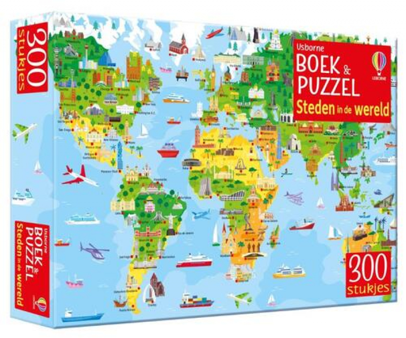 Boek & Puzzel - Steden in de wereld