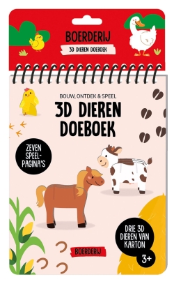3D dieren doeboek - Boerderij (alleen in display)