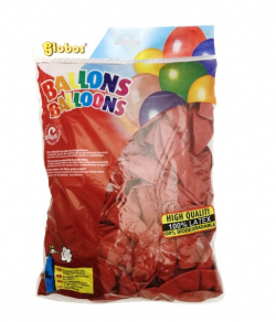 Ballonnen rood (nr.12/100 stuks in zak)