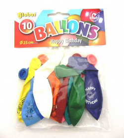 Ballonnen verjaardag (nr.10/10st in zak)