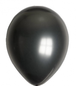 Ballonnen zwart (25st. in zak)