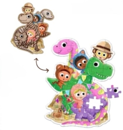 Beestenboel XXL puzzel - Dinosaurus!