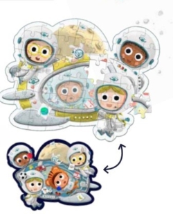 Beestenboel XXL puzzel - In de ruimte!