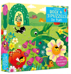 Boek & 3 Puzzels - De tuin