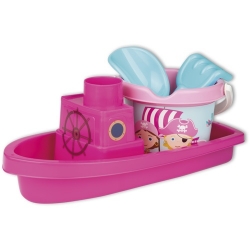 Boot met emmerset piraat (roze)