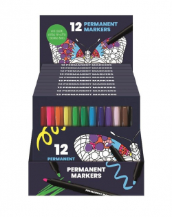 Display permanent markers (10 sets a 12 stiften) (no plastic)