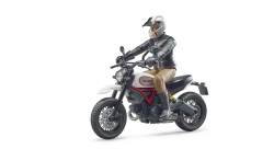 Ducati Scrambler Desert Sled met figuur