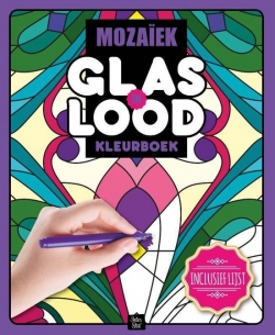 Glas-in-lood kleurboek - Mozaïek