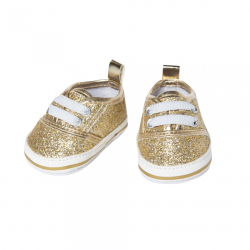 Glitter sneakers goud (30-34cm)