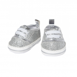 Glitter sneakers zilver (30-34cm)