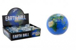 Glitterbal wereldbol (6,5 cm)