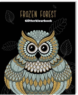Glitterkleurboek Ulitmate Black Edition - Frozen Forest