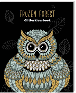 Glitterkleurboek Ultimate Black Edition - Frozen Forest