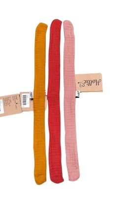 Haarband Puck mousseline 3 assorti