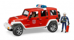 Jeep Wrangler brandweer + speelfiguur