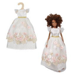 Jurk Kersenbloesem voor modepoppen 29 cm