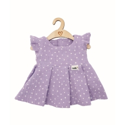 Jurk Spring lavender dots