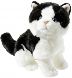Kat zwart-wit (24cm)