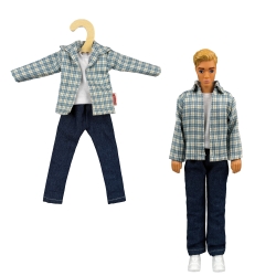 Kledingset Jeans voor modepoppen 29 cm