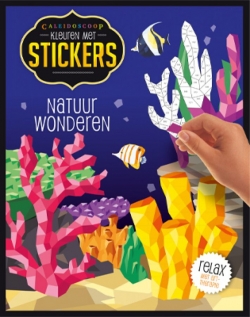 Kleuren met stickers - Natuurwonderen