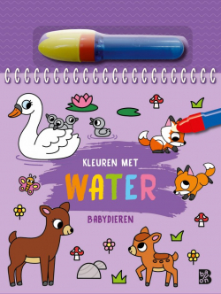 Kleuren met water: Babydieren