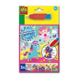 Kleuren met water boek+ stift Fantasie


