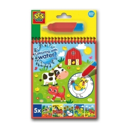 Kleuren met water kleurboek met waterstift - Boerderij


