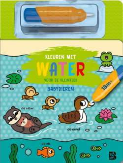 Kleuren met water voor de kleintjes - Babydieren

