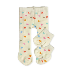 Maillot met sokken Confetti Hart (35-45cm)