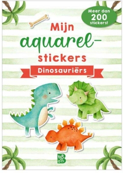 Mijn aquarelstickers dinosauriërs