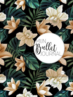Mijn Bullet Journal - black flower