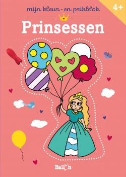 Mijn kleur- en prikblok: Prinsessen