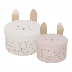 Opbergboxen Bunny (2st. per set)