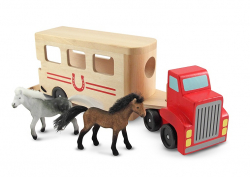 Paardentrailer hout (4-delig)