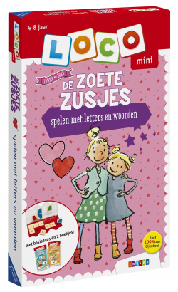 Pakket Loco Mini De Zoete Zusjes- Spelen met letters en woorden