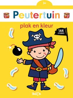 Peutertuin plak en kleur - Piraat (3+)