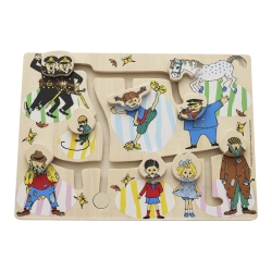 Pippi Langkous - Houten schuifpuzzel
