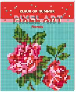 Pixel Art - kleuren op nummer - Florals