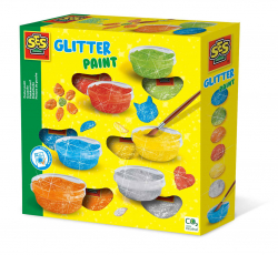 Plakkaatverf glitter (6 kleuren)