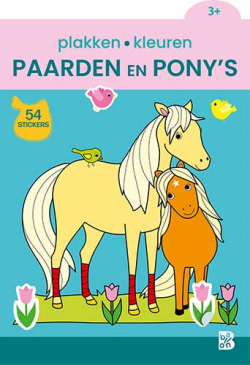 Plakken en kleuren - Paarden en pony's 3+
