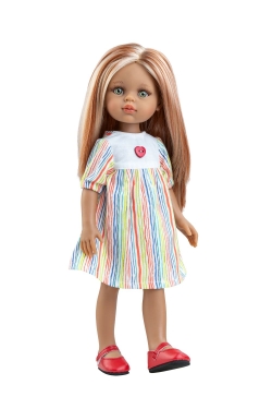 Pop Amigas Caya rood haar/highlights (32 cm)