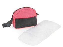 Poppenluiertas (koraalroze/grijs)