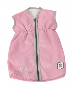 Poppenslaapzak (roze/taupe/beer)