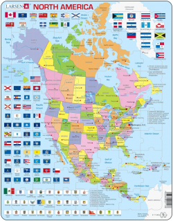 Puzzel Noord-Amerika (staatk./vlag/88st)