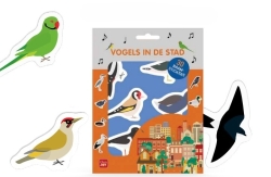 Raamstickers Vogels in de stad