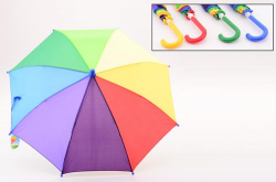 Regenboog paraplu (4 ass.)