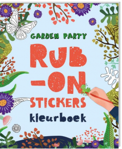 Rub-on Stickers kleurboek - Garden party