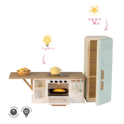 Set - Kookeiland met koelkastst